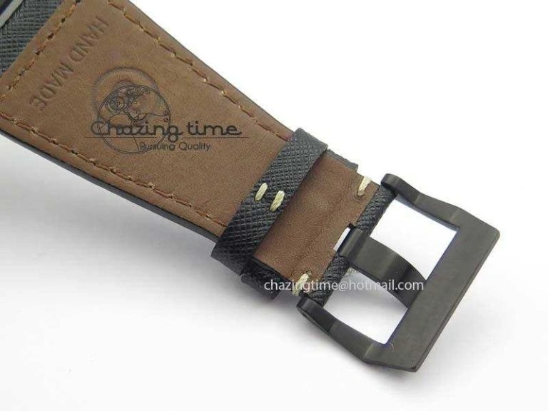 Packable BR 03-92 PVD Case Black Dial 42.5mm On Leather Strap MIYOTA 9015 V 5229