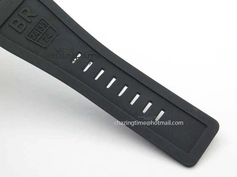 BR 03-92 PVD Case Black Dial Blue Number 42.5mm On Rubber Strap MIYOTA 9015 V AllSeason 5247