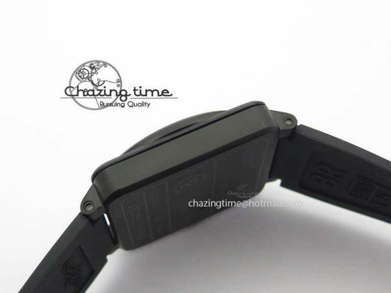 Tailored BR 03-92 PVD Case Black Dial Orange Sec Hand 42.5mm On Rubber Strap MIYOTA 9015 V 5226