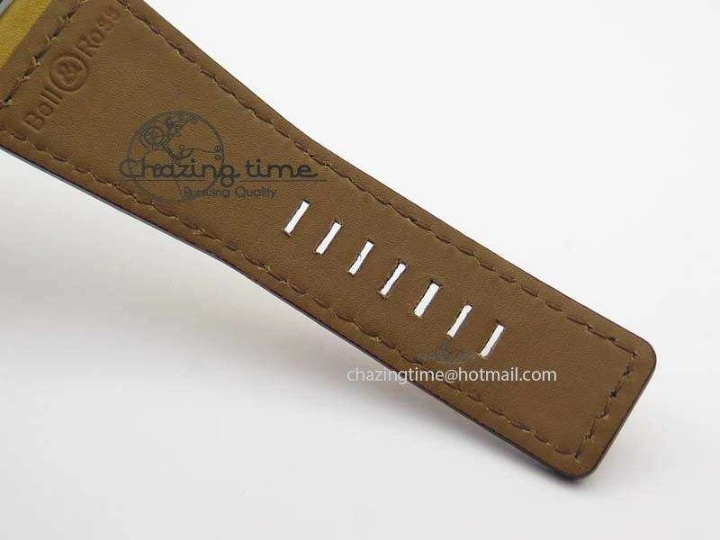 BR 03-92 PVD Case Cream Dial 42.5mm On Leather Strap MIYOTA 9015 V Fashionable 5236