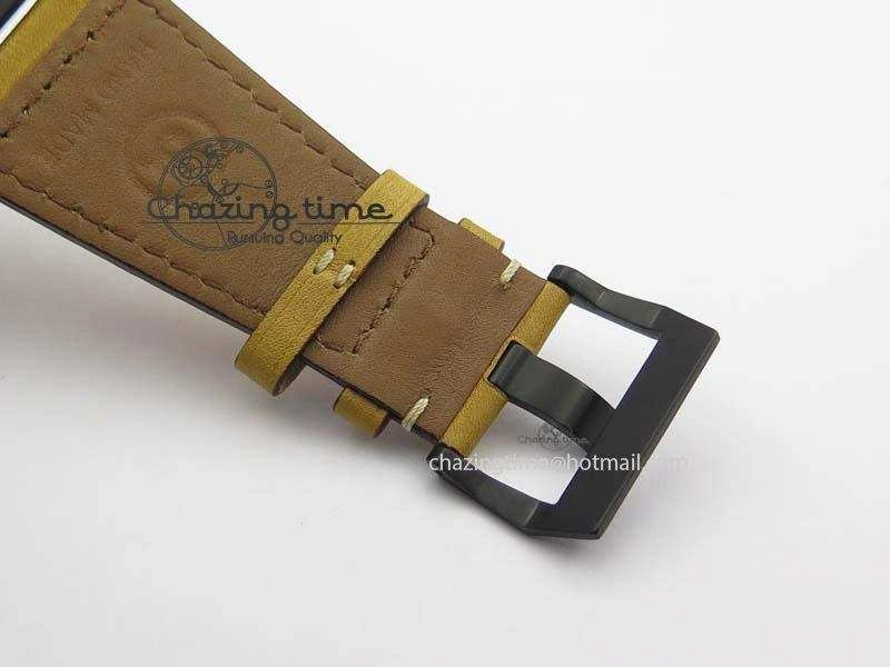 BR 03-92 PVD Case Cream Dial 42.5mm On Leather Strap MIYOTA 9015 V Fashionable 5236