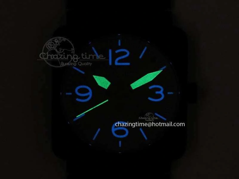 FlexibleFit BR 03-92 PVD Case V2 42.5mm Gray Dial On Rubber Strap MIYOTA 5223