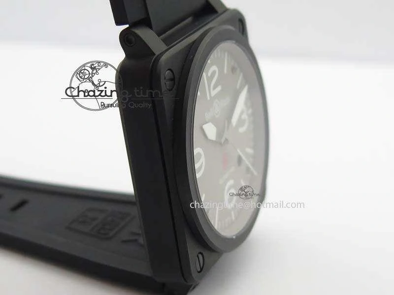 FlexibleFit BR 03-92 PVD Case V2 42.5mm Gray Dial On Rubber Strap MIYOTA 5223
