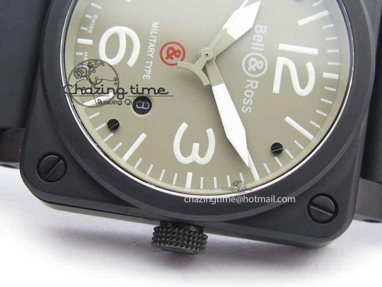FlexibleFit BR 03-92 PVD Case V2 42.5mm Gray Dial On Rubber Strap MIYOTA 5223