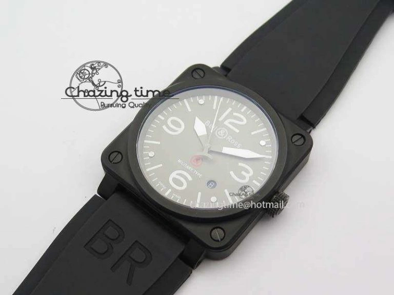 FlexibleFit BR 03-92 PVD Case V2 42.5mm Gray Dial On Rubber Strap MIYOTA 5223