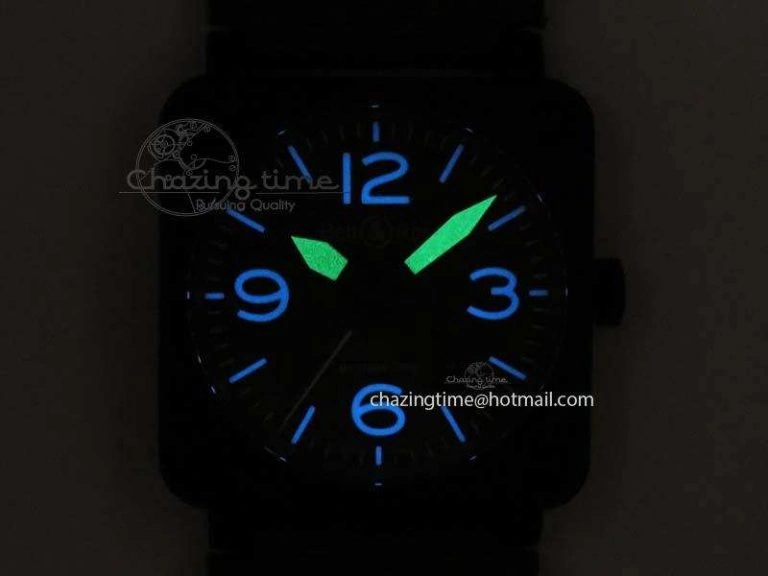 FlexibleFit BR 03-92 PVD Case V2 42.5mm Green Dial On Canvas Strap MIYOTA 5225