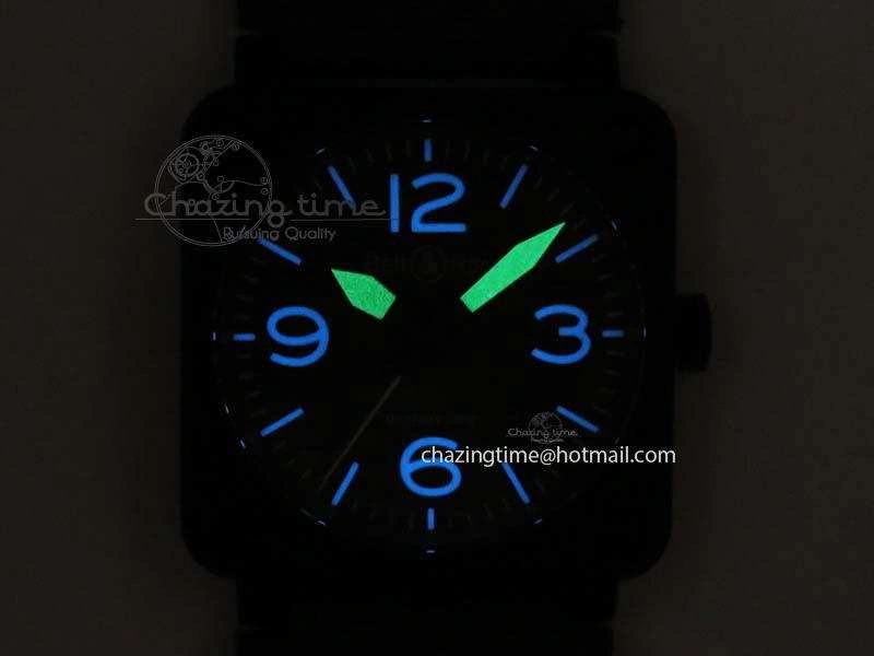 FlexibleFit BR 03-92 PVD Case V2 42.5mm Green Dial On Canvas Strap MIYOTA 5225