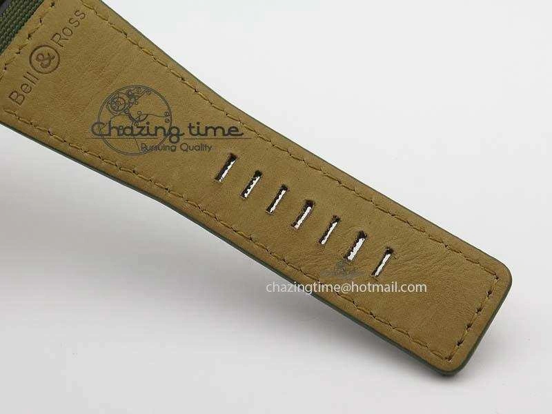 FlexibleFit BR 03-92 PVD Case V2 42.5mm Green Dial On Canvas Strap MIYOTA 5225