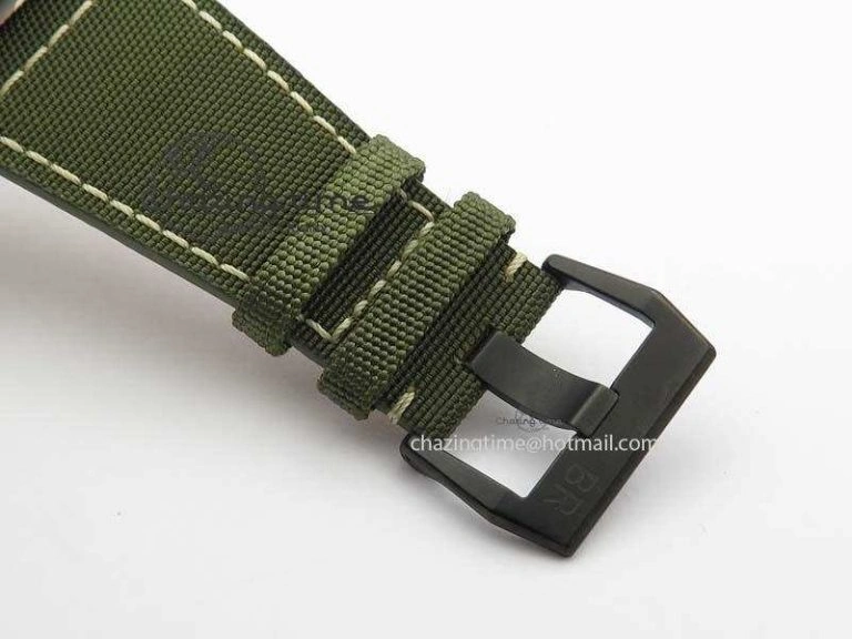FlexibleFit BR 03-92 PVD Case V2 42.5mm Green Dial On Canvas Strap MIYOTA 5225