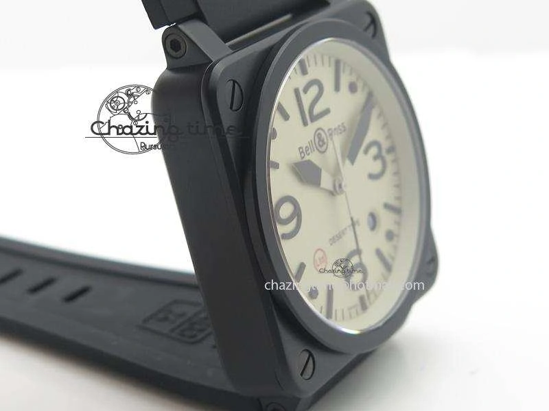 Compact BR 03-92 PVD Desert Type 42 mm On Black Rubber Strap MIYOTA 5241