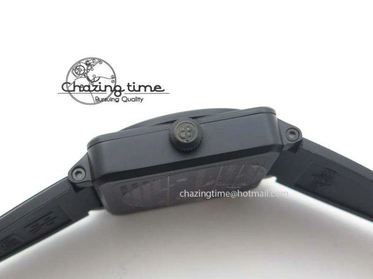 Compact BR 03-92 PVD Desert Type 42 mm On Black Rubber Strap MIYOTA 5241