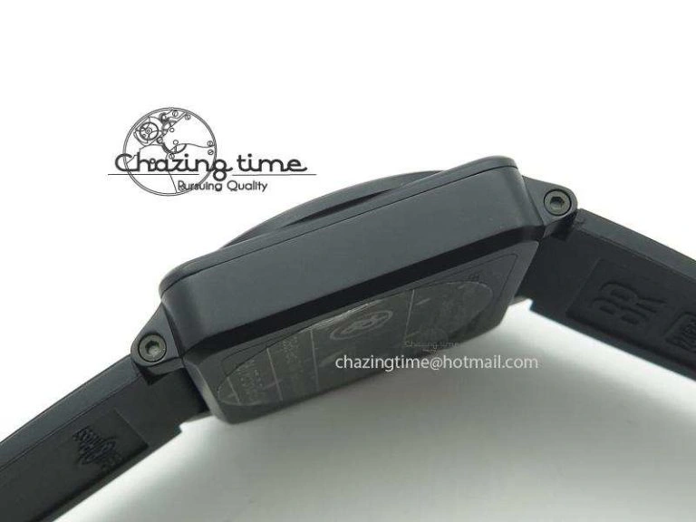 Compact BR 03-92 PVD Desert Type 42 mm On Black Rubber Strap MIYOTA 5241