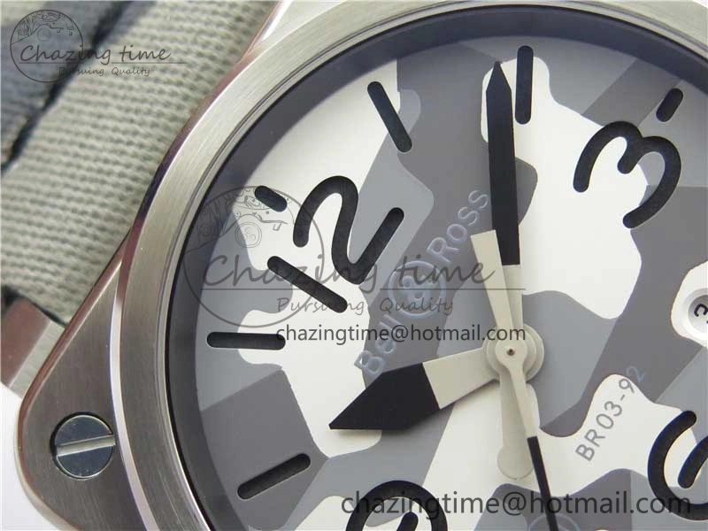 Functional BR 03-92 SS 1:1 Best Edition Gray Camouflage Apes Dial on Camouflage Strap MIYOTA 9015 V 5168