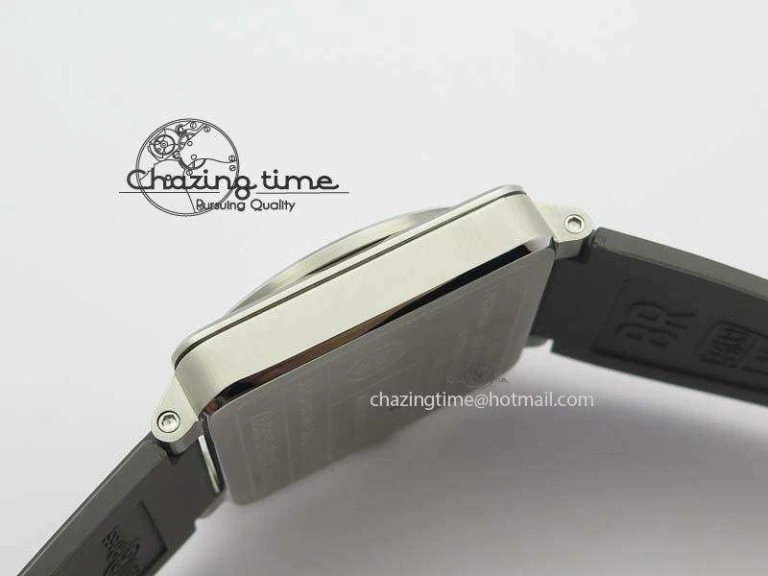 ComfortFit BR 03-92 SS 42MM Gray Dial On Gray Rubber Strap MIYOTA 5237