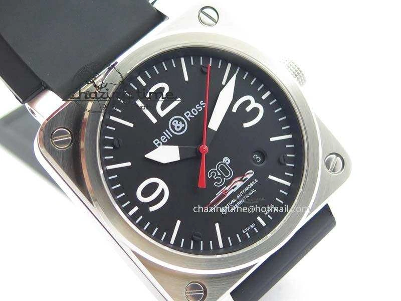 Trendy BR 03-92 SS Black Dial 30 LTD 42MM On Black Rubber Strap MIYOTA 5233