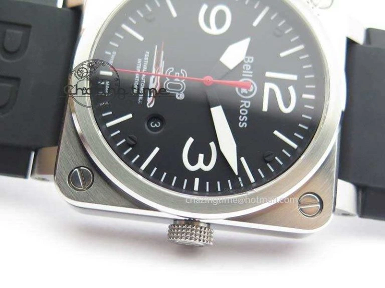 Trendy BR 03-92 SS Black Dial 30 LTD 42MM On Black Rubber Strap MIYOTA 5233