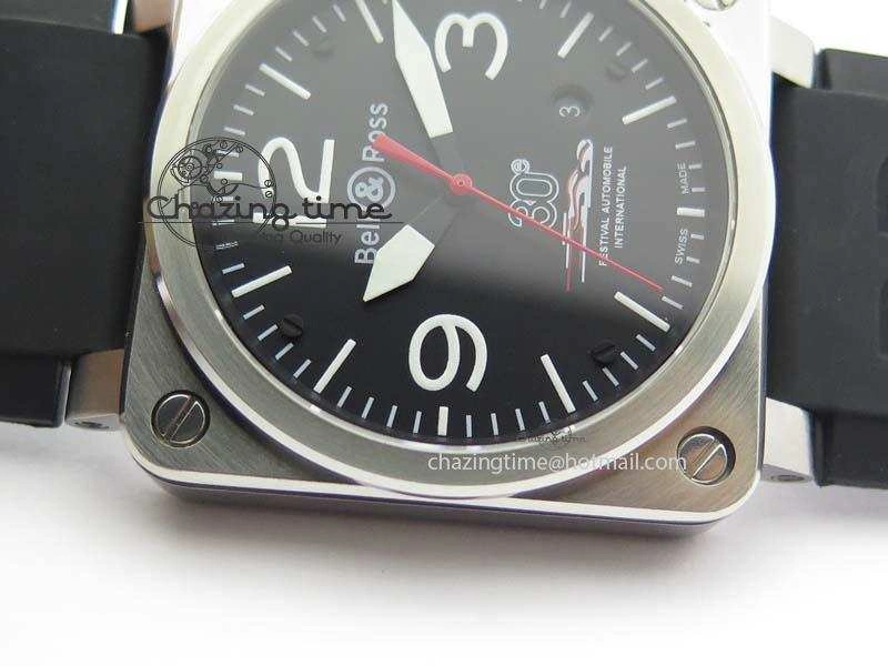 Trendy BR 03-92 SS Black Dial 30 LTD 42MM On Black Rubber Strap MIYOTA 5233