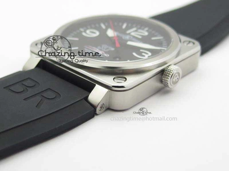 Trendy BR 03-92 SS Black Dial 30 LTD 42MM On Black Rubber Strap MIYOTA 5233
