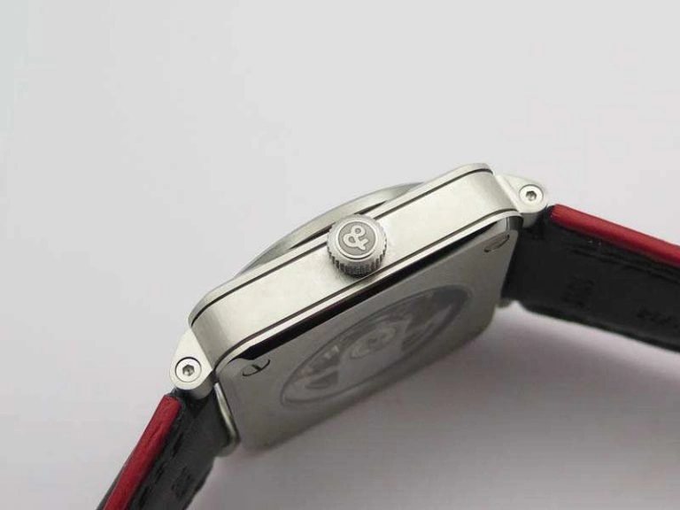 BR 03-92 SS Case 42.5mm Skeleton Dial RG Markers On Leather Strap MIYOTA Neat 5207