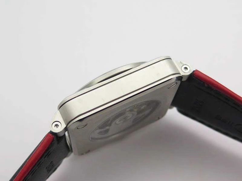 BR 03-92 SS Case 42.5mm Skeleton Dial RG Markers On Leather Strap MIYOTA Neat 5207