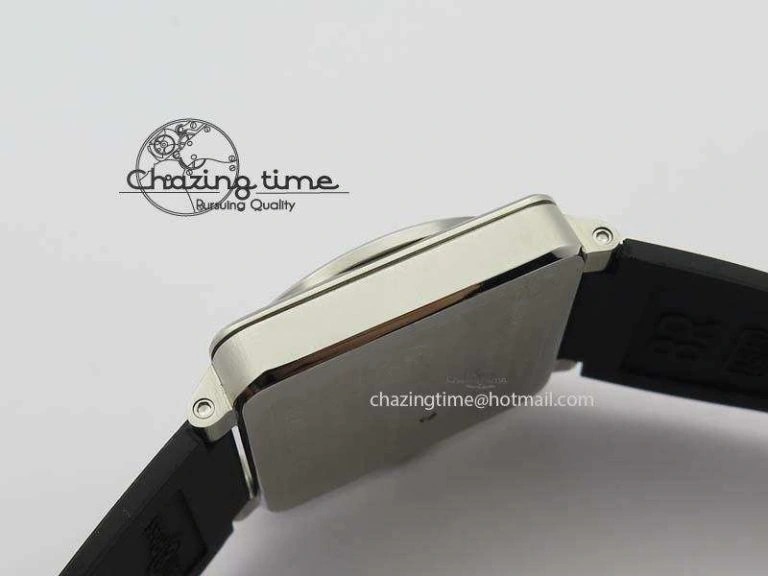 BR 03-92 SS Case V2 42.5mm Black Dial FAYETTE On Rubber Strap MIYOTA Flexible 5224