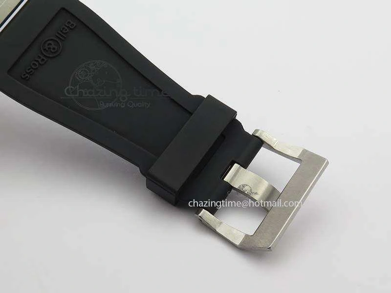 BR 03-92 SS Case V2 42.5mm Black Dial FAYETTE On Rubber Strap MIYOTA Flexible 5224