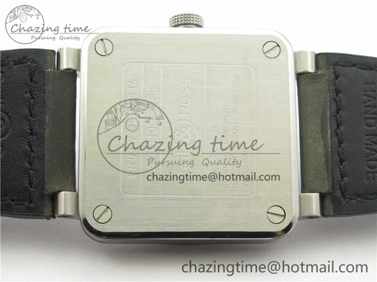 BR 03-92 SS Case V3 Best Edition Black Dial on Brown Leather Strap MIYOTA DailyWear 5173