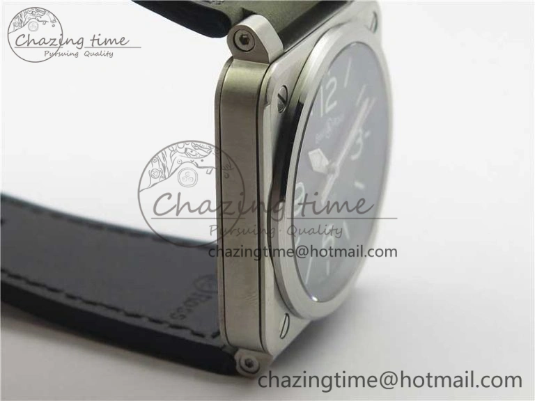 BR 03-92 SS Case V3 Best Edition Black Dial on Brown Leather Strap MIYOTA DailyWear 5173
