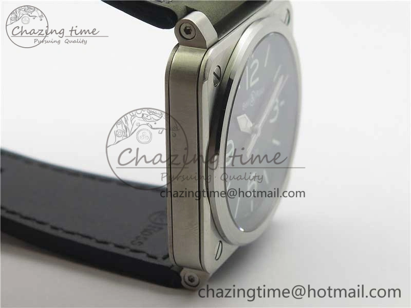 BR 03-92 SS Case V3 Best Edition Black Dial on Brown Leather Strap MIYOTA DailyWear 5173