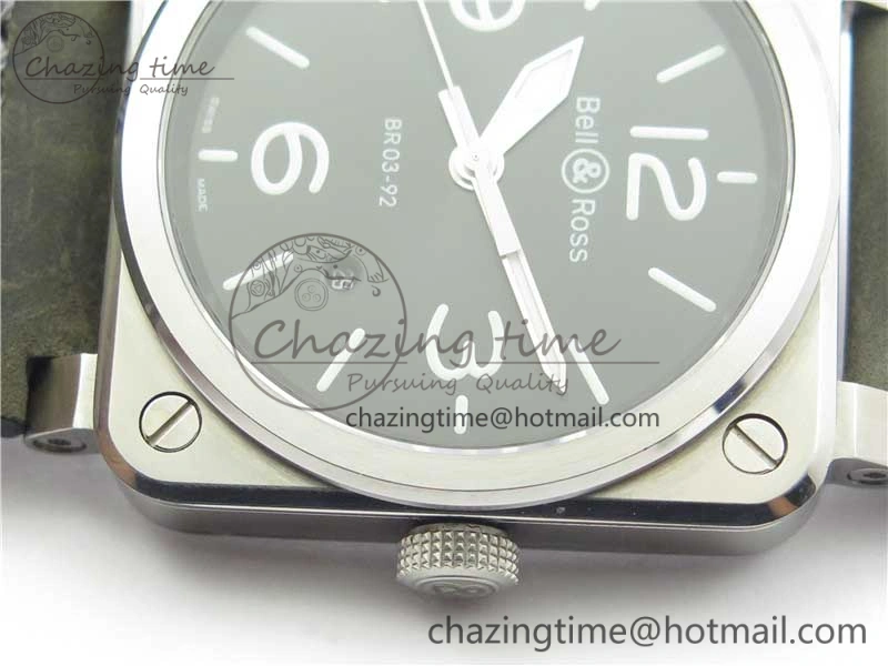 BR 03-92 SS Case V3 Best Edition Black Dial on Brown Leather Strap MIYOTA DailyWear 5173