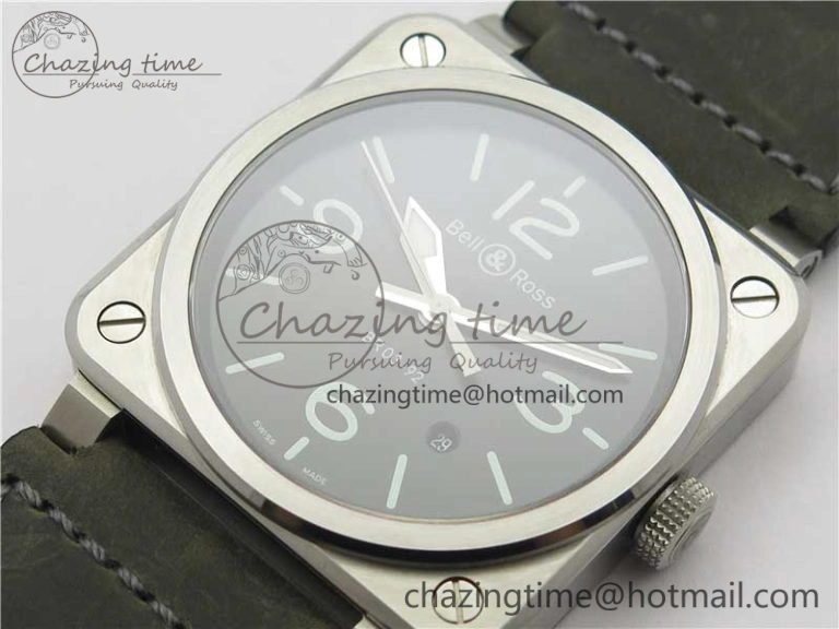 BR 03-92 SS Case V3 Best Edition Black Dial on Brown Leather Strap MIYOTA DailyWear 5173