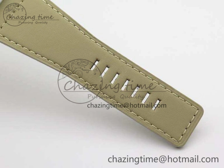 TopPick BR 03-92 SS Case V3 Cream Dial 42.5mm On Leather Strap MIYOTA 5200