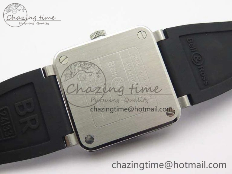 RelaxedFit BR 03-92 SS Case V3 Gray Dial 42.5mm On Rubber Strap MIYOTA 5199