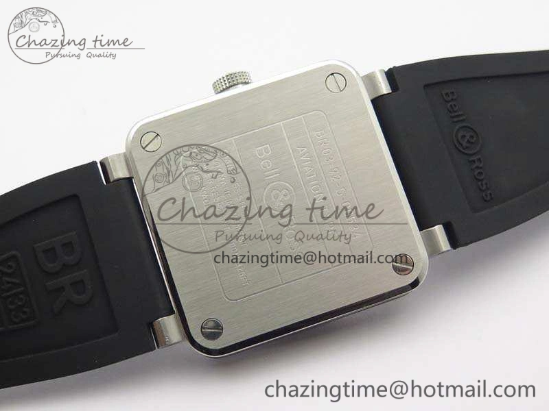 RelaxedFit BR 03-92 SS Case V3 Gray Dial 42.5mm On Rubber Strap MIYOTA 5199