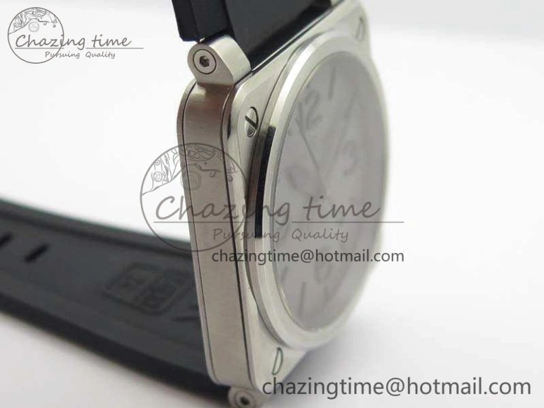 RelaxedFit BR 03-92 SS Case V3 Gray Dial 42.5mm On Rubber Strap MIYOTA 5199
