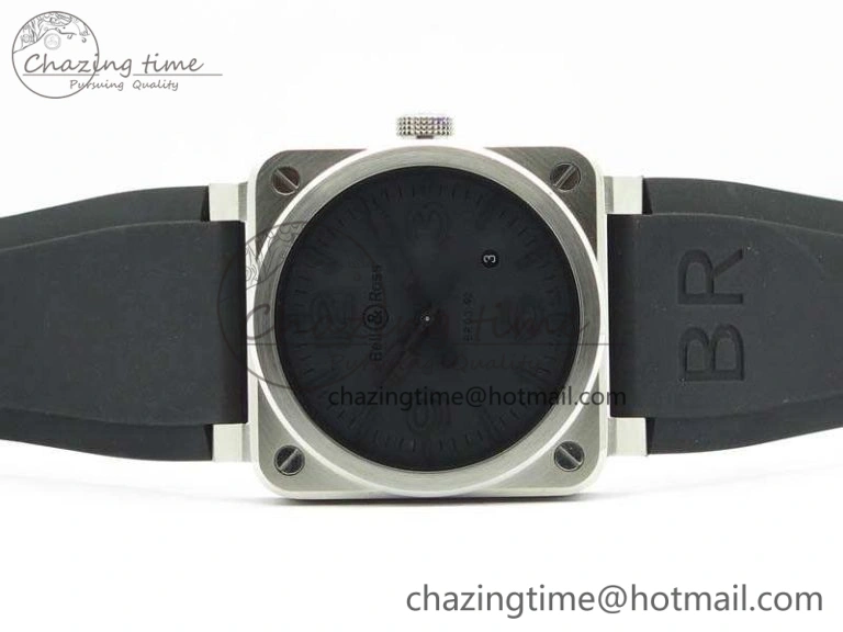 Contemporary BR 03-92 SS Dark Gray Dial 42.5mm On Rubber Strap MIYOTA 9015 V 5212