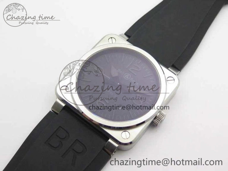 Contemporary BR 03-92 SS Dark Gray Dial 42.5mm On Rubber Strap MIYOTA 9015 V 5212