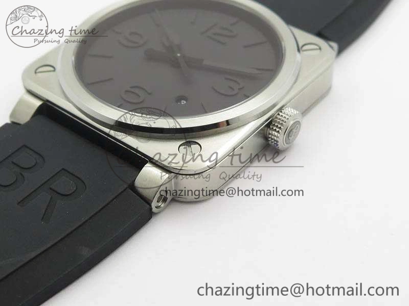 Contemporary BR 03-92 SS Dark Gray Dial 42.5mm On Rubber Strap MIYOTA 9015 V 5212