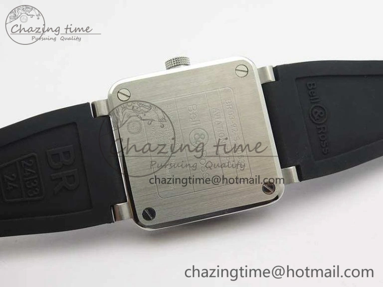 Contemporary BR 03-92 SS Dark Gray Dial 42.5mm On Rubber Strap MIYOTA 9015 V 5212