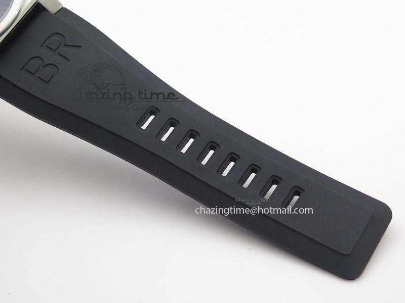 BR 03-92 SS Desert Type 42.5mm On Black Rubber Strap MIYOTA Breathable 5243