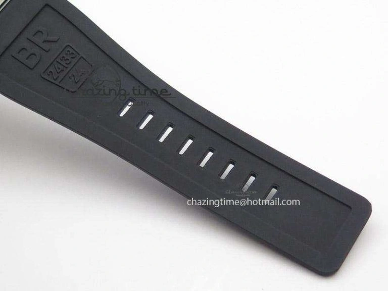 BR 03-92 SS Desert Type 42.5mm On Black Rubber Strap MIYOTA Breathable 5243