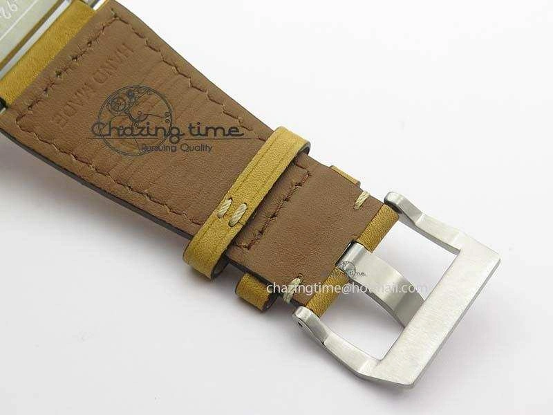 Sustainable BR 03-92 SS Desert Type 42MM Gray Dial On Leather Strap MIYOTA 5238