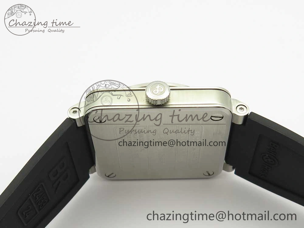 Packable BR 03-92 Steel 1:1 Best Edition Black Apes Dial on Black Rubber Strap MIYOTA 9015 V 5181