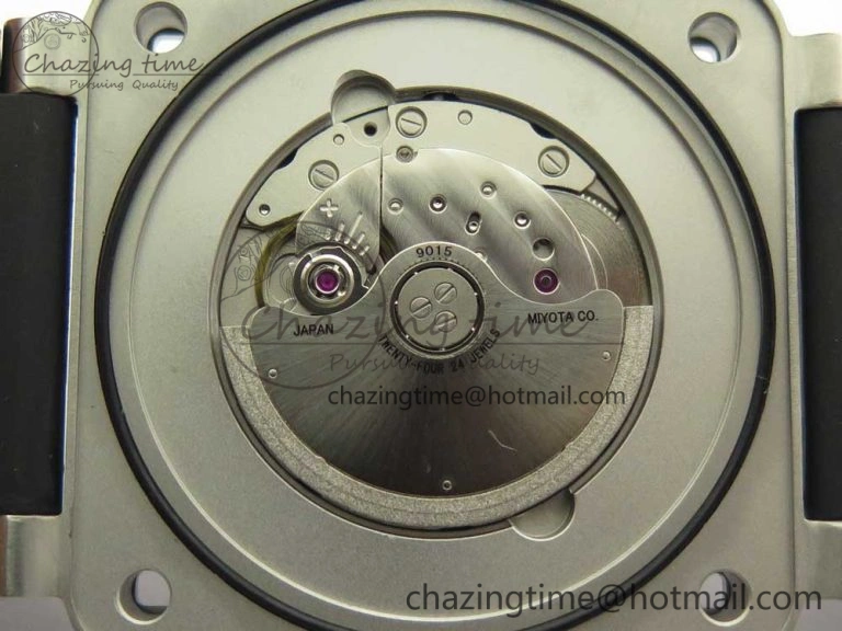 Packable BR 03-92 Steel 1:1 Best Edition Black Apes Dial on Black Rubber Strap MIYOTA 9015 V 5181