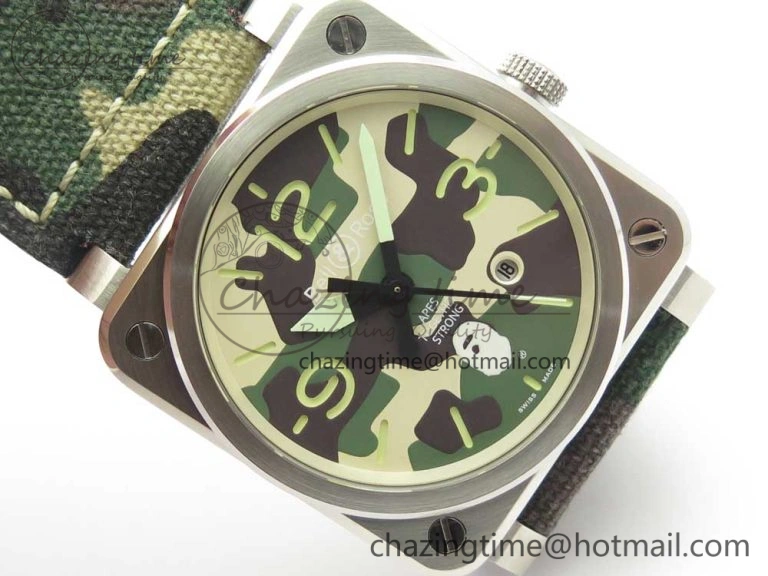 FastDry BR 03-92 Steel 1:1 Best Edition Camouflage Apes Dial on Camouflage Nylon Strap MIYOTA 9015 V 5179