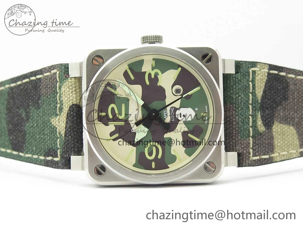 FastDry BR 03-92 Steel 1:1 Best Edition Camouflage Apes Dial on Camouflage Nylon Strap MIYOTA 9015 V 5179