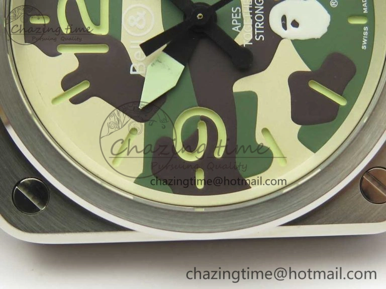 FastDry BR 03-92 Steel 1:1 Best Edition Camouflage Apes Dial on Camouflage Nylon Strap MIYOTA 9015 V 5179