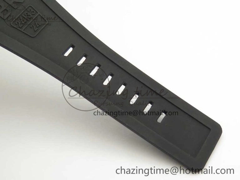 BR 03-94 Chrono PVD Black Dial White Markers on Black Rubber Strap A7750 (Free Nylon Strap) Chic 4870
