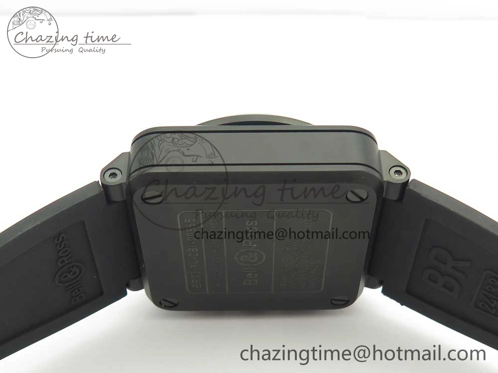 StreetReady BR 03-94 Chrono PVD Brown Dial Black Markers on Black Rubber Strap A7750 (Free Nylon Strap) 4867