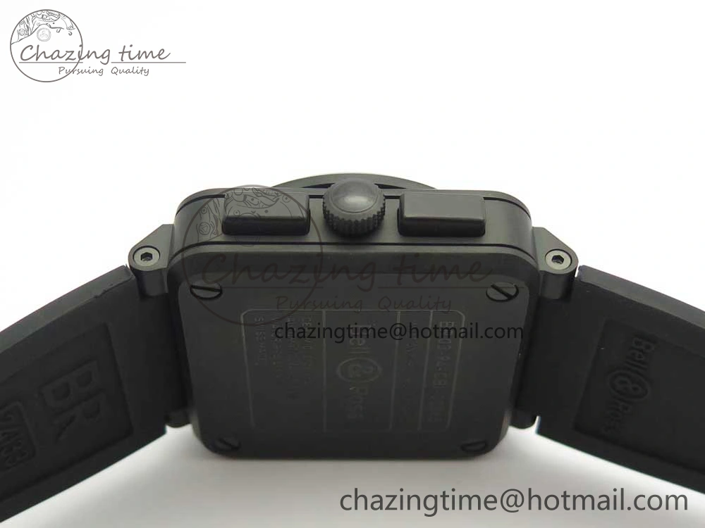 StreetReady BR 03-94 Chrono PVD Brown Dial Black Markers on Black Rubber Strap A7750 (Free Nylon Strap) 4867